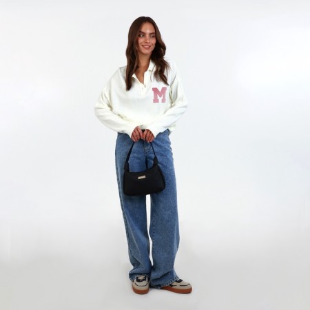 Women's bag 25*7*13.5 Department with lightning, black-7