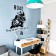 Interior plastic sticker "motorcyclist" 50x70 cm