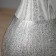 VAZA Ceramics Table "Brigham" Classic, D-3CM, H-23x11 cm, white-gray