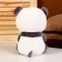 Soft toy "panda", size 22 cm, gray-white color