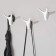 Furniture hook Cappio Ox, two -rod, white