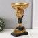 Souvenir Polystone stand "African with a gold plate on the head" 30x17x17 cm