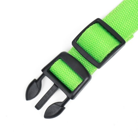 Collar with backlight size m, Osh 40-48 x 2.5 cm, 3 glow modes Green-7