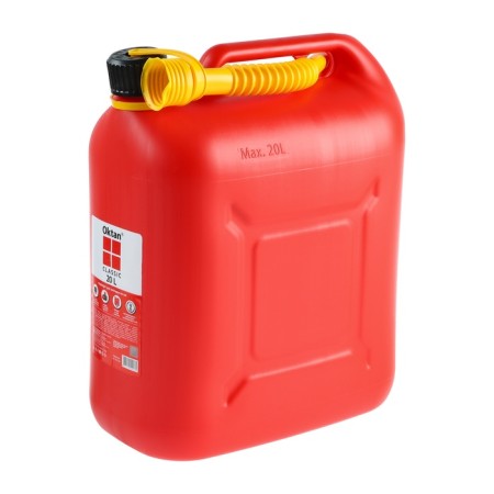 Canister of the fuel and lubricants Oktan Classik, 20 l, plastic, red