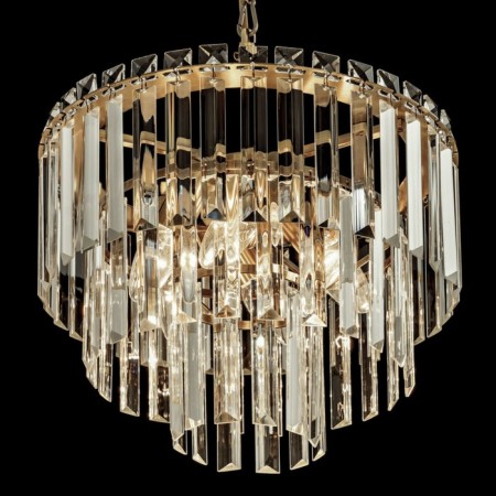 Suspended chandelier Citilux “Foundation” CL303163, 6x60W, E14, brown color-3