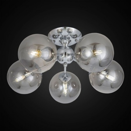 Ceiling Citilux "Tommy" CL102150, 52x52x24.5 cm, 5x40W, e14, gray color gray-1