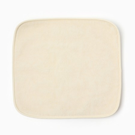 Pillow for a fur stool 50x50cm, milk, claim fur, PE100%
