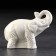 Porcelain figurine "Indian Elephant. White", 10x4x8 cm