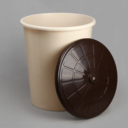 Household tank, 100 l, with a lid, beige-1