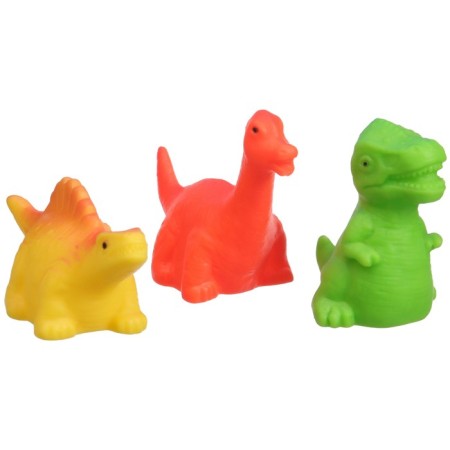 A set of rubber toys for the bath "Dinosaurs", 3 pcs, crush me