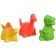 A set of rubber toys for the bath "Dinosaurs", 3 pcs, crush me