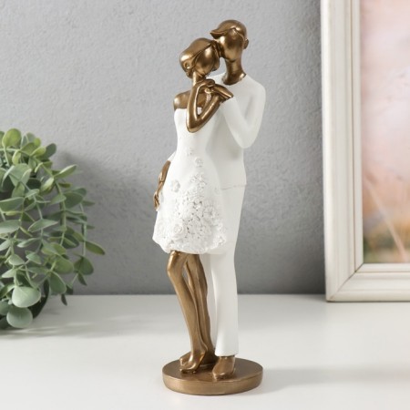 Souvenir Polystone "A couple of lovers" 7.5x7.5x24.5 cm