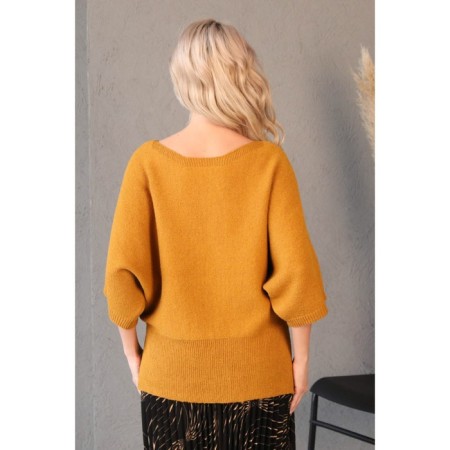 Female jumper, size 42, mustard color-9