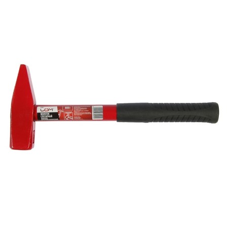 Handmaker Locks, square boiler, metallic rubberized handle, 800 g-1