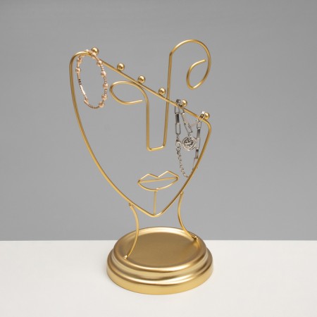 Stand for jewelry "Semi-profile" h = 26, d = 13, color gold-1
