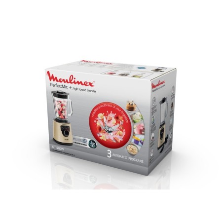 Bleader Moulinex LM871A10, stationary, 1200 W, 2 l, speed adjustment, golden-3