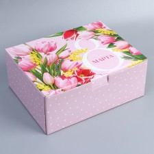 Box Gift team, packaging, “March 8”, 30 x 23 x 12 cm