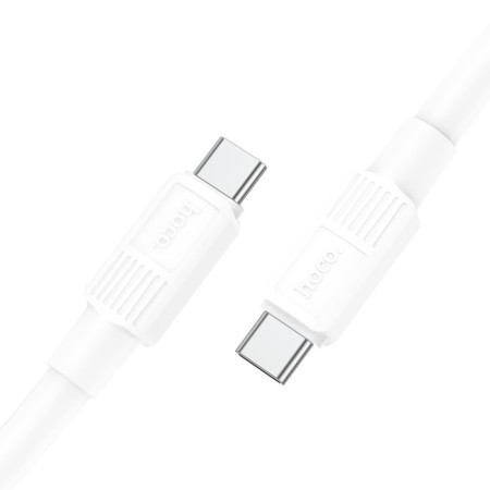 Cable Hoco X84, Type-C-Type-C, 60 W, 3 A, 1 m, data transfer, PVC, white-2
