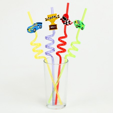 Tubes for the cocktail "Cars", set 4 pcs.-3