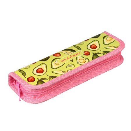 Penal 1 section, 55 x 205 x 25 mm, calligrata "avocado", laminated cardboard-1