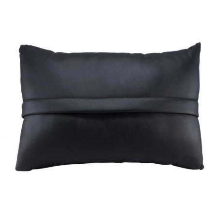 Aura XPA-20BL pillow with logo, 37x25x13cm, eco-leather black, 1 pc.-1