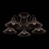 Ceiling EVOLUCE lamp. Sle120402-05. Ciolla. 5x60 watts, E27, 66x66x24 cm, dark -brown color