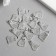 Decor Metal for creativity "Cat, tail with a ring" silver 5182 2.1x1.3 cm