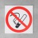 Silet "Prohibition of Smoking" 150 x 150, adhesive base