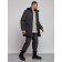 Extensive male winter park, size 56, black color