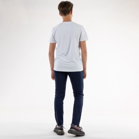 Sports pants for ISEE boys, height 128-134 cm, dark blue color-3