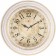 Watch Wall Interior "Weaving", silent, D-45.5 cm, white-gold, aa