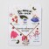 Pendant "New Year" checklist for the winter, snowflake, white color in gold, 45 cm