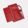 Women's wallet with a zipper, with a pen, red color