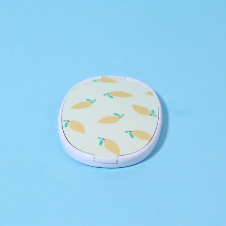 Mirror folding "lemon", with a comb, 6.5 × 9.5 cm-6