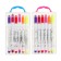Flomasters 12 colors "mouse", in a plastic pencil with a pen, ventround cap, mix