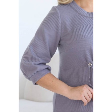Female dress, size 58, gray color-2