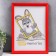 Photo frame plastic L-5 21x30 cm red (plastic screen)