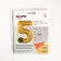 Foil ball 40 "number 5", gold color, Slim