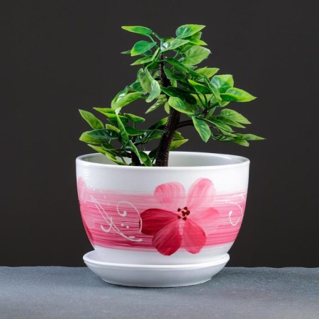 Pot floral orchid white 0.75 l