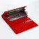 Women's wallet on magnets, red color