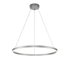 Светильник подвесной Indigo, 14001/1P Silver. 1х123Вт, LED, 4680Лм, 3000-5700К, пульт ИК, 800х800х100/1240 мм, цвет белый