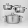 Gretta pan set, 3 subjects: pots 2.2 l, 4.2 l, bucket 1.6 l, capsule, induction