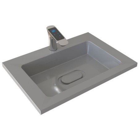 Snow -out sink uperwood modul 65 cm, rectangular, gray glossy-1
