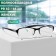 Ready glasses GA0580 (color: C1 black, transparent; diopter: + 2; tint: no)