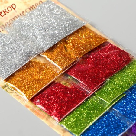 Glitter on the blister (set of 12 packages (2 grams - 1 package) Assorted-2