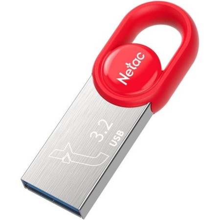 NETAC 128GB UM2 NT03UM2N-128G-32RE USB3.2 Silver/Red flash drive-1