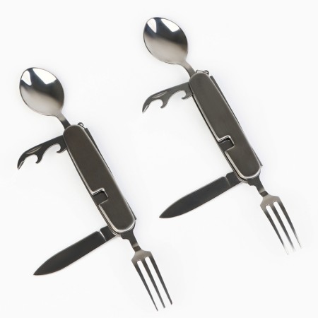 A set of dishes for a picnic tourist "Bear", 8 items-10
