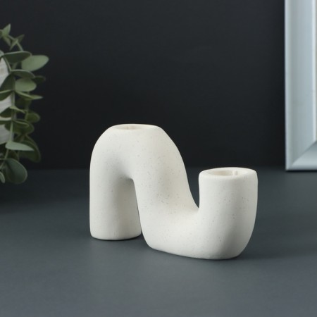Ground "Jasmine" White, 13x3.5x7.5cm-1