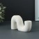 Ground "Jasmine" White, 13x3.5x7.5cm