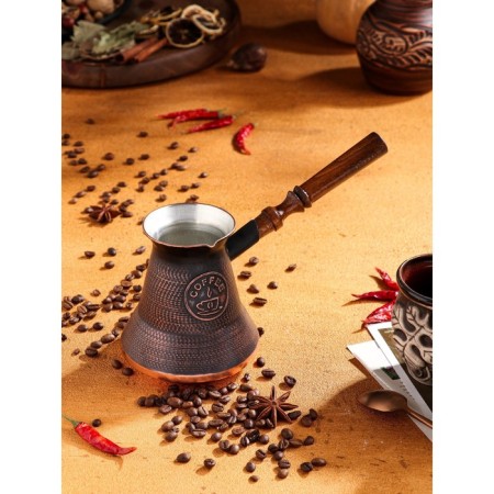 Turk for coffee "Armenian jezva", 640 ml, copper-4